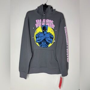 Men’s Marvel Black Panther Wakanda Forever Pop Hoodie Sweatshirt Size M